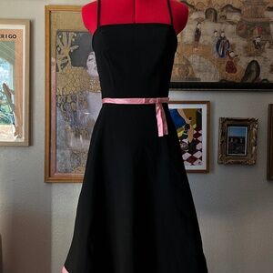 Vintage Coquette Classic Black Dress